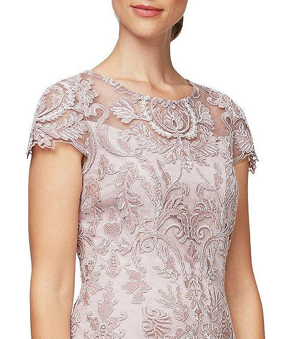 Alex Evenings Cap Sleeve Cocktail Dress 82171036 - The Dress Outlet