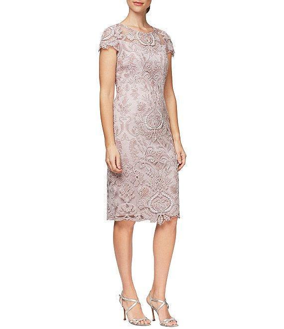 Alex Evenings Cap Sleeve Short Dress 82171036 - The Dress Outlet