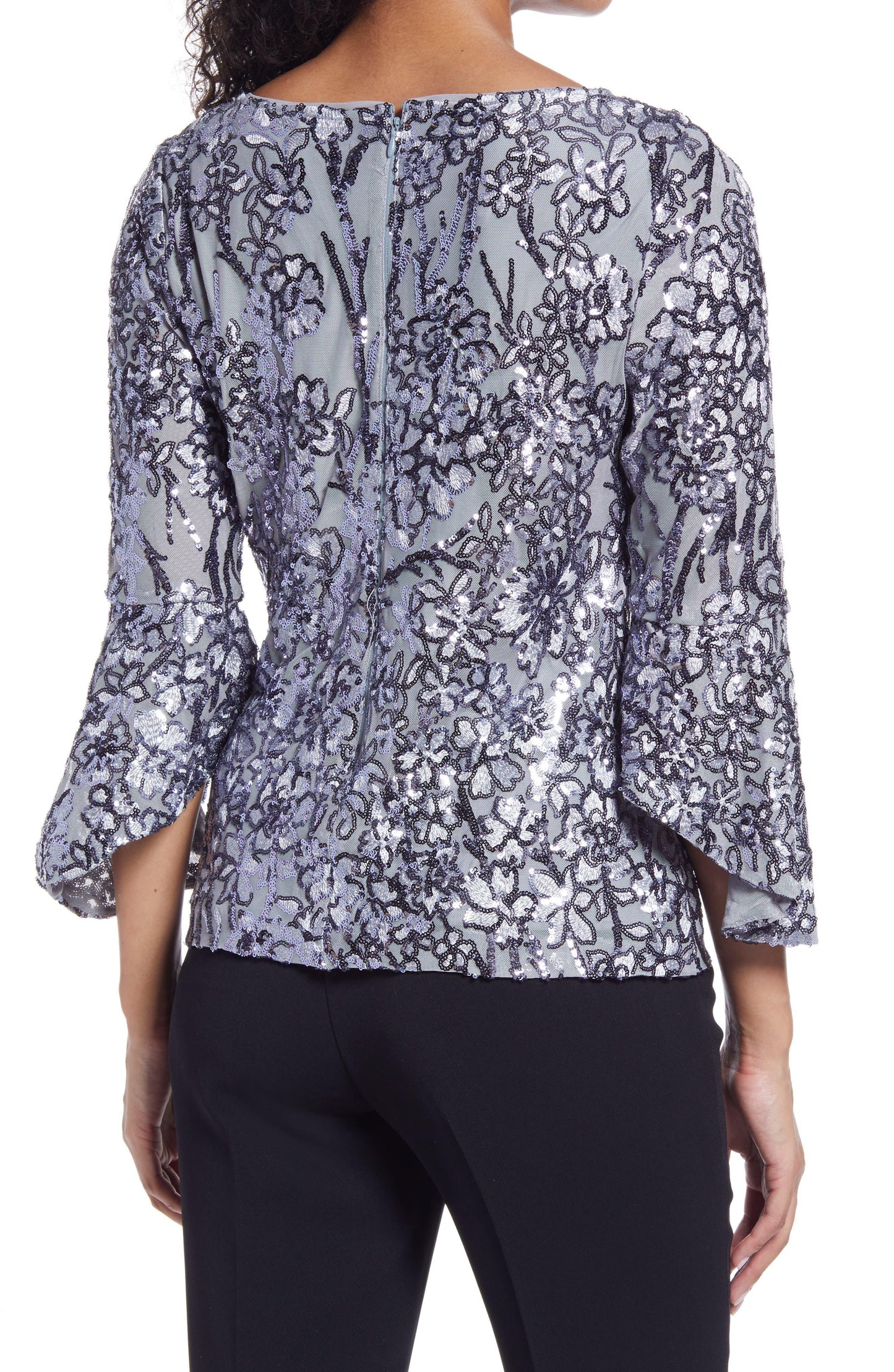 Alex Evenings Embroidered Blouse 8396712 - The Dress Outlet
