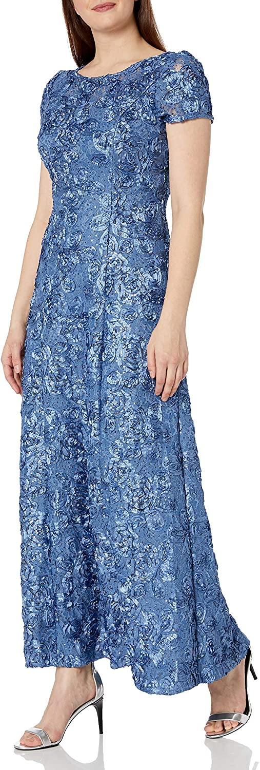 Alex Evenings Long A-line Formal Dress 212788 - The Dress Outlet