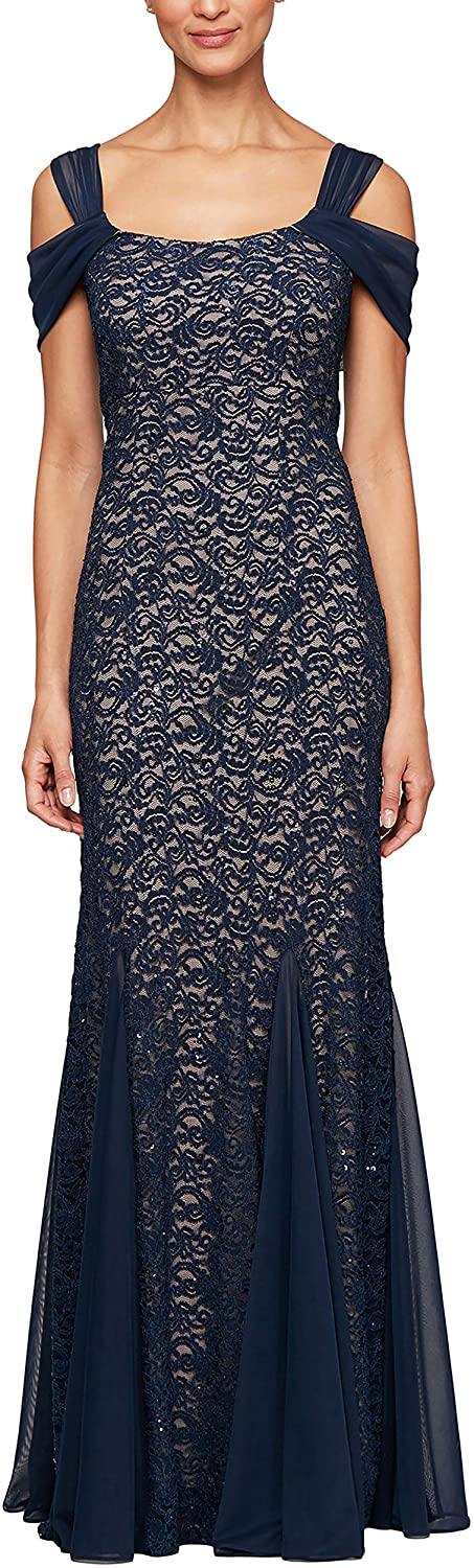 Alex Evenings Long Formal Dress 81122243 - The Dress Outlet