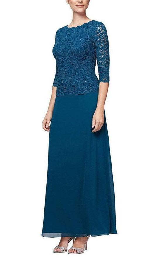 Alex Evenings Long Formal Dress Petite 112318 - The Dress Outlet