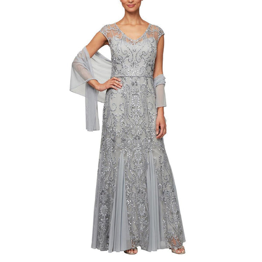 Alex Evenings Long Formal Dress 8117808 - The Dress Outlet