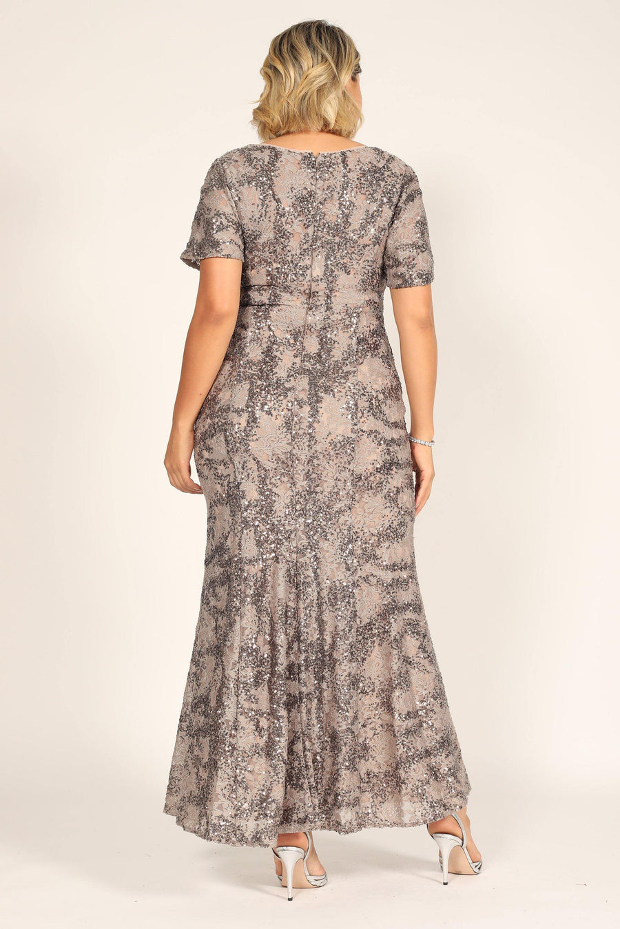 Alex Evenings Long Mother of the Bride Dress 81122384 - The Dress Outlet