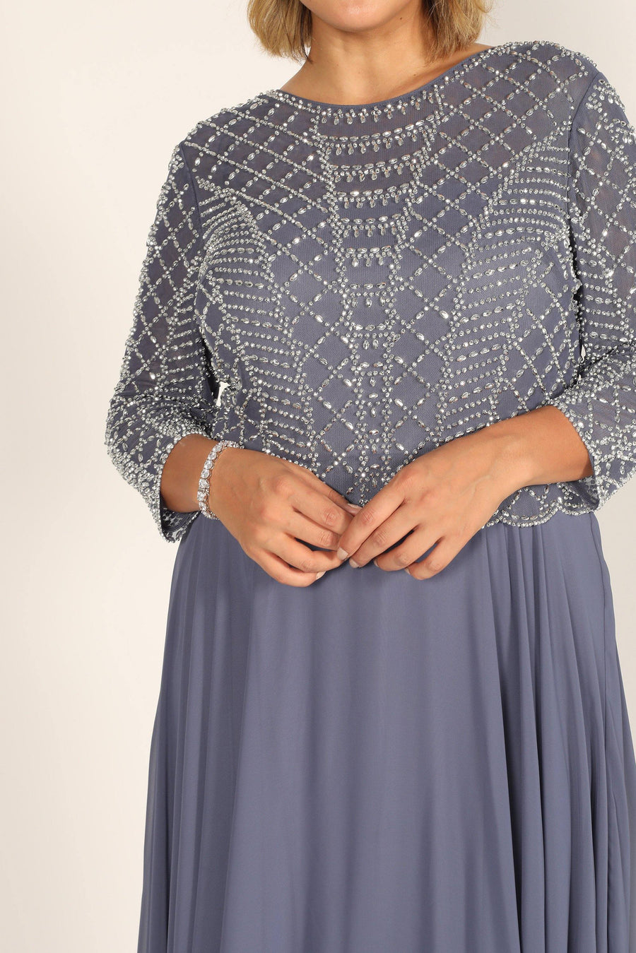 Alex Evenings Long Mother of the Bride Dress 8132943 - The Dress Outlet