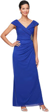 Alex Evenings Long Mother of the Bride Dress 8132975 - The Dress Outlet