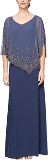 Alex Evenings Long Mother of the Bride Dress 81351515 - The Dress Outlet