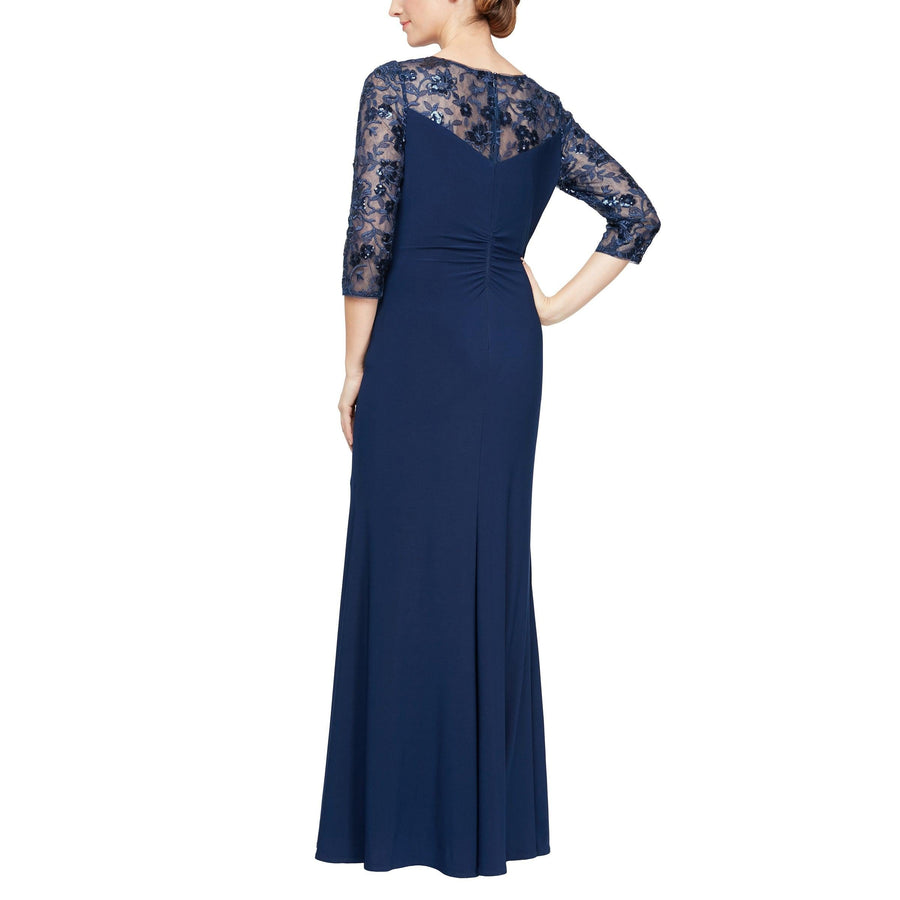 Alex Evenings Long Mother of the Bride Dress 81351605 - The Dress Outlet