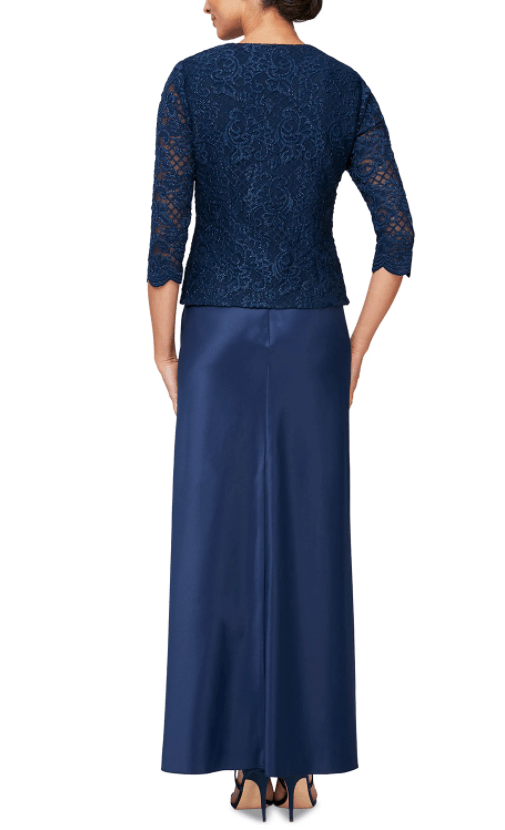 Alex Evenings Long Mother of the Bride Dress 82122326 - The Dress Outlet