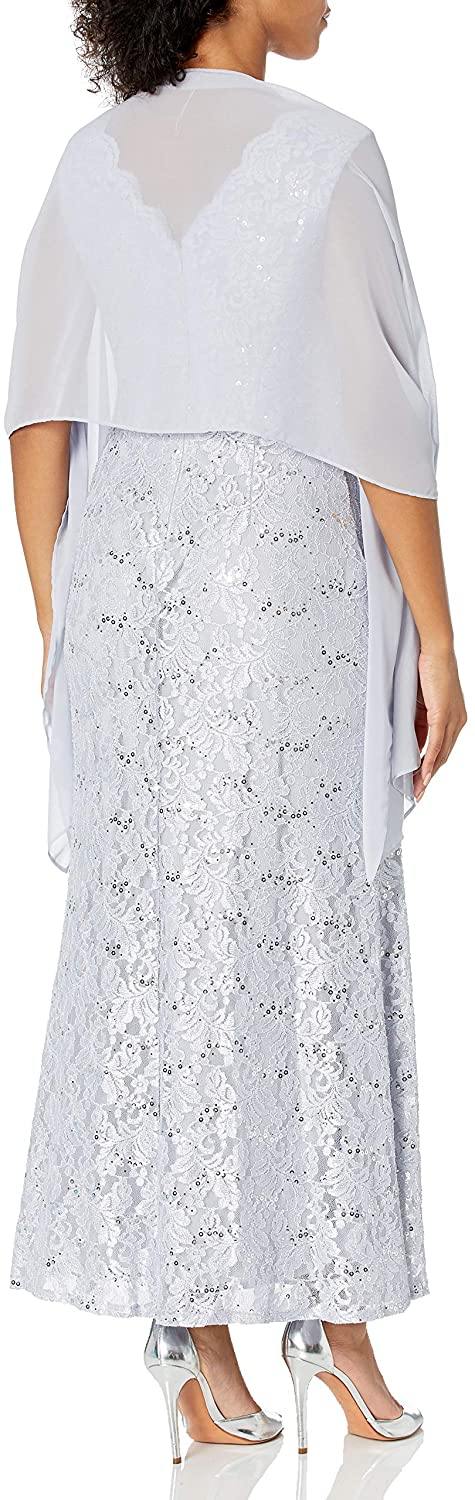 Alex Evenings Long Mother of the Bride Dress Sale AE82122344 - The Dress Outlet
