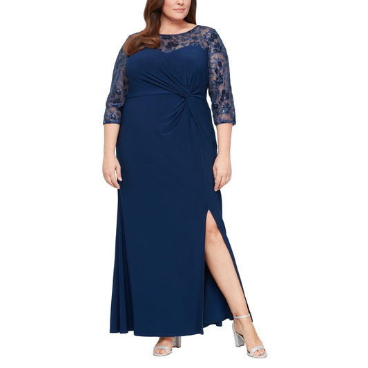 Alex Evenings Long Plus Size Formal Dress 84351605 - The Dress Outlet