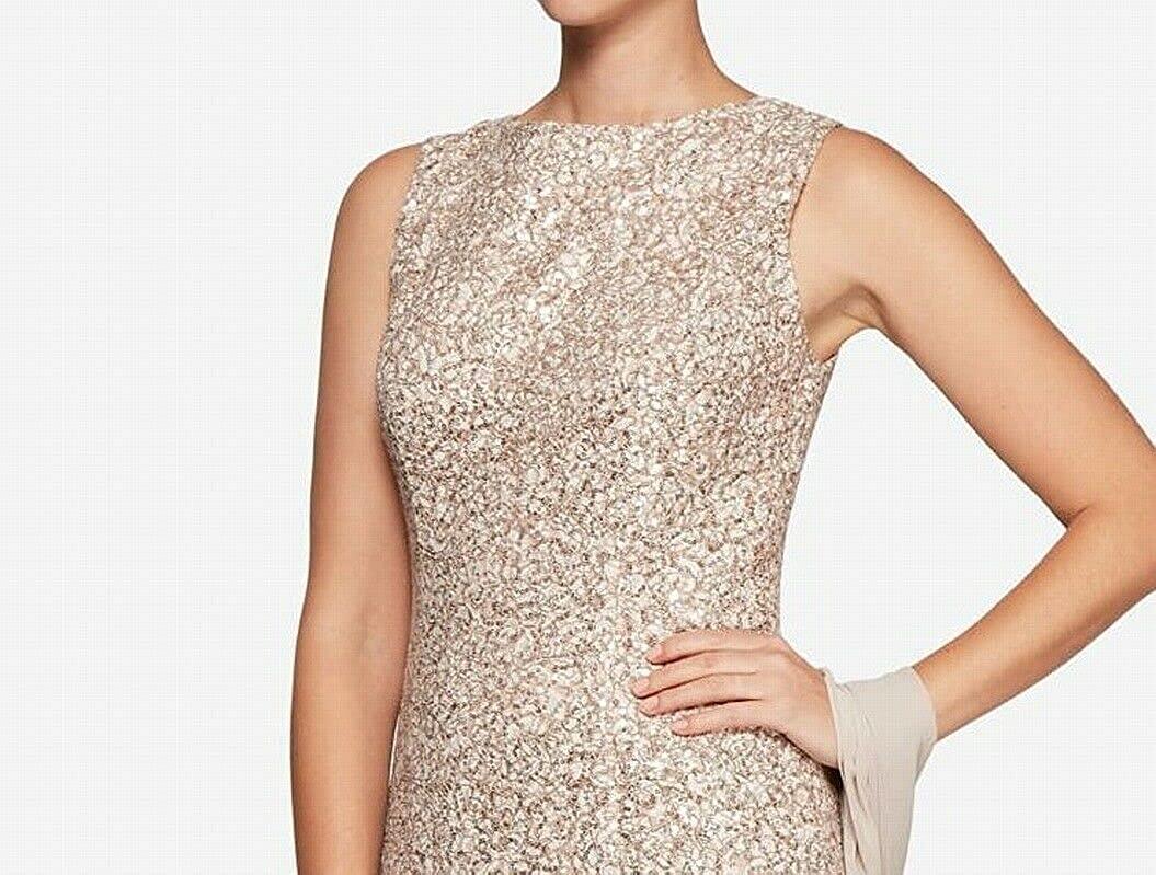 Alex Evenings Long Sleeveless Formal Dress 1121979 - The Dress Outlet