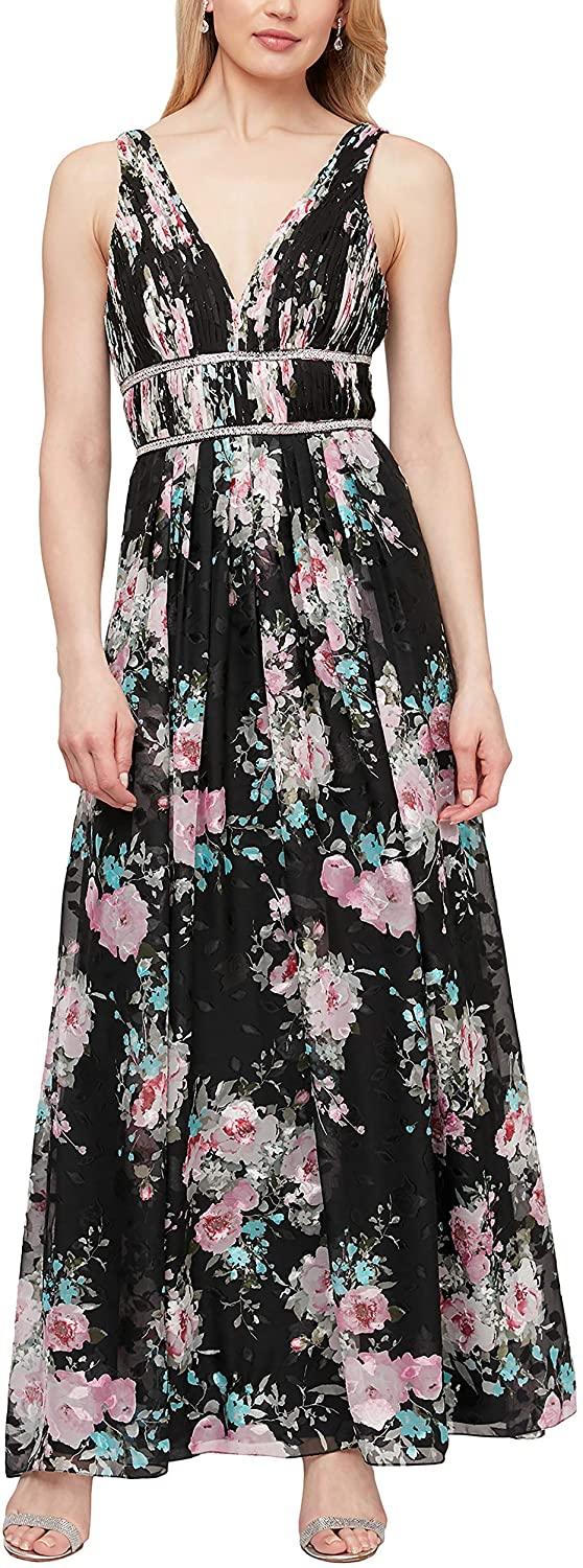 Alex Evenings Long Sleeveless Maxi Dress 8175872 - The Dress Outlet