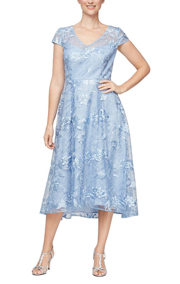 Alex Evenings Midi Length Formal Dress J1171218 - The Dress Outlet