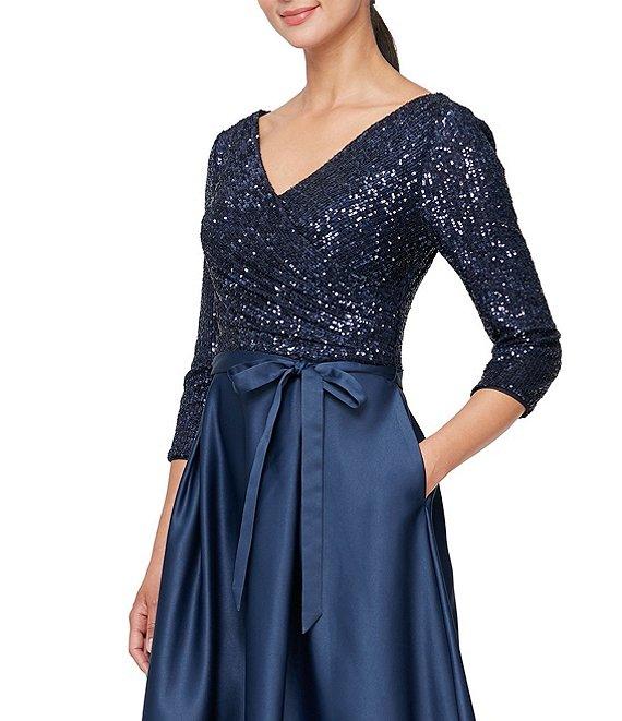 Alex Evenings Petite Long Formal Dress 8296745 - The Dress Outlet