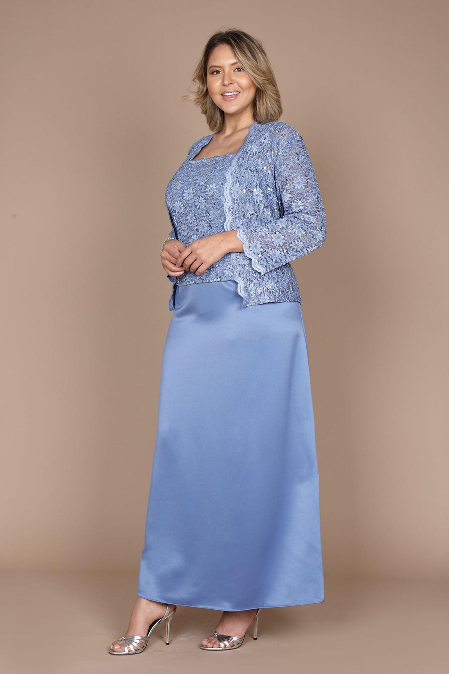 Alex Evenings Plus Size Long Formal Dress 4121198 - The Dress Outlet