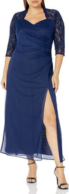 Alex Evenings Plus Size Long Formal Dress 84122363 - The Dress Outlet