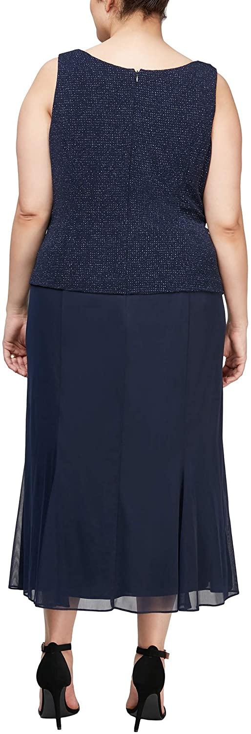 Alex Evenings Plus Size Long Formal Dress 84211554 - The Dress Outlet