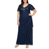 Alex Evenings Plus Size Long Formal Dress 8496771 - The Dress Outlet