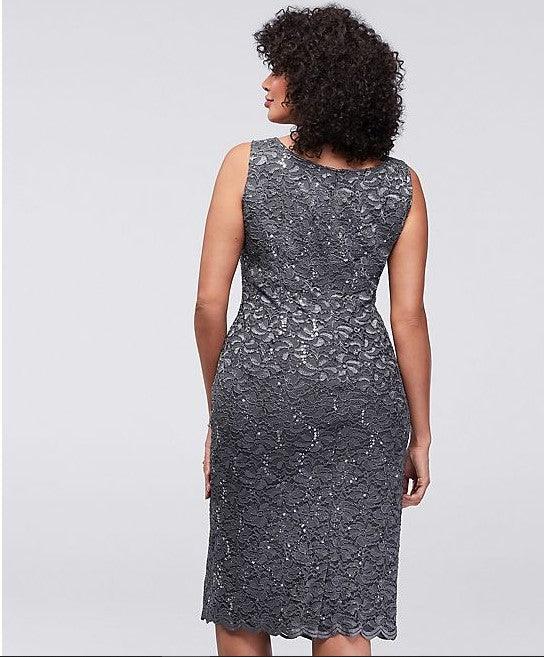 Alex Evenings Plus Size Short Formal Dress 4121902 - The Dress Outlet