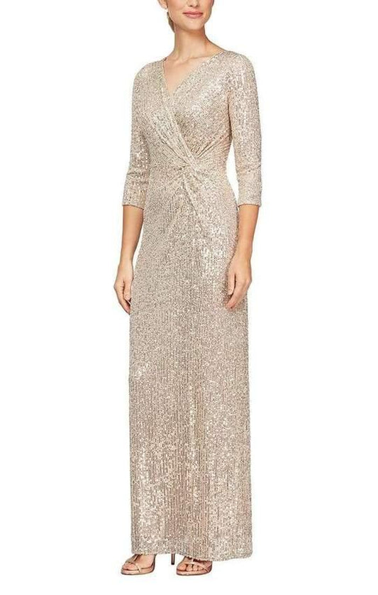 Alex Evenings Sequin Long Formal Dress Sale 8196646 - The Dress Outlet