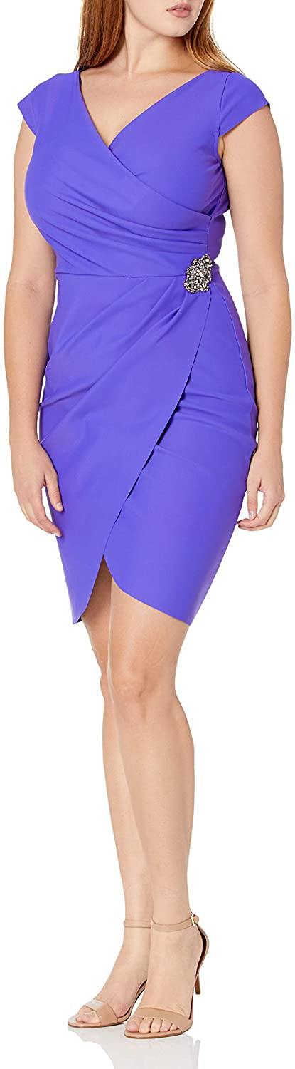 Alex Evenings Short Cap Sleeve Dress 8134256 - The Dress Outlet