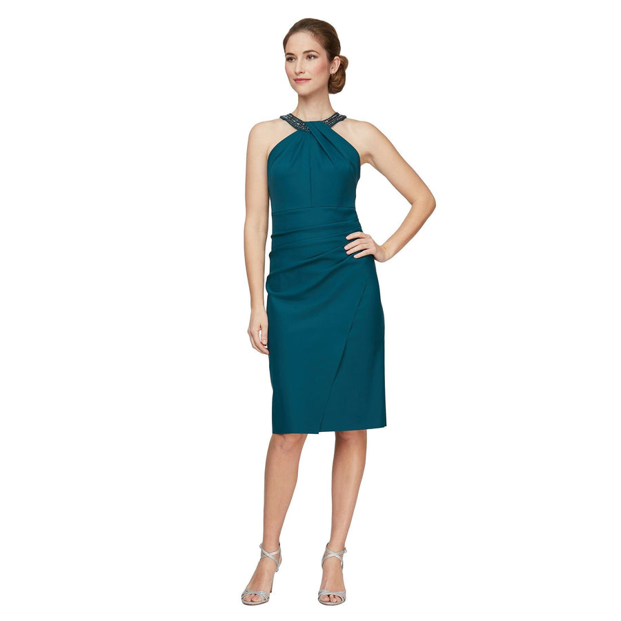 Alex Evenings Short Halter Dress 134165 - The Dress Outlet