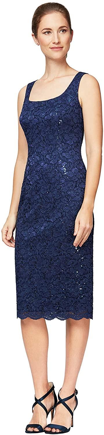Alex Evenings Short Lace Jacket Formal Dress 81122329 - The Dress Outlet