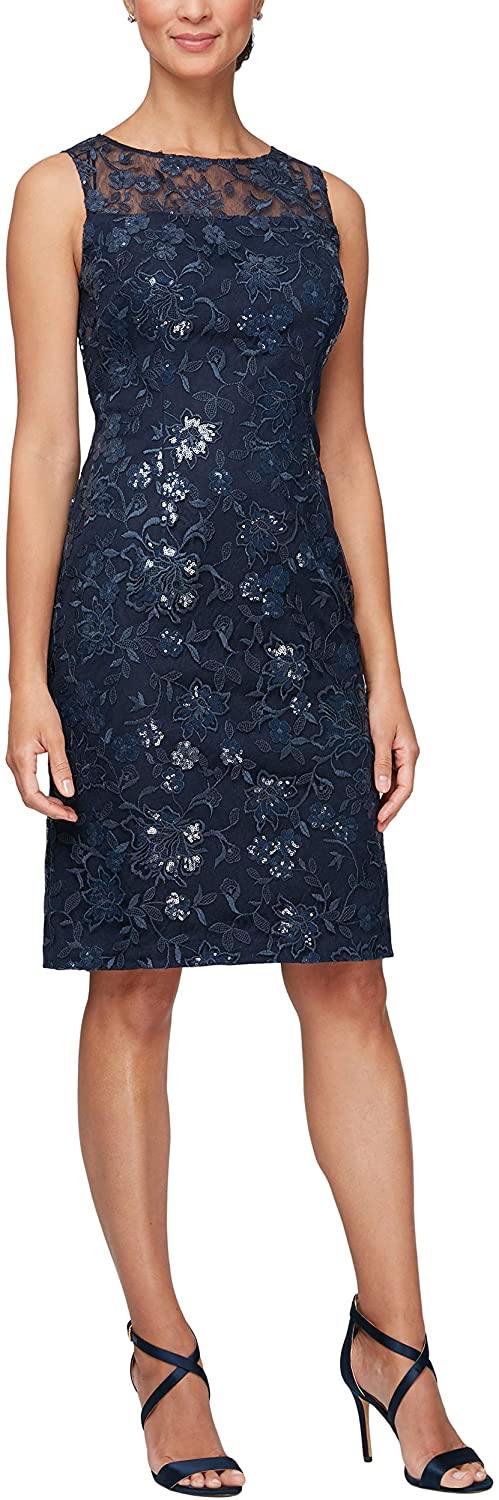 Alex Evenings Short Mother of the Bride Dress 82171013 - The Dress Outlet