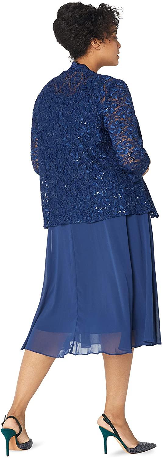 Alex Evenings Short Mother of the Bride Dress 8412213 - The Dress Outlet