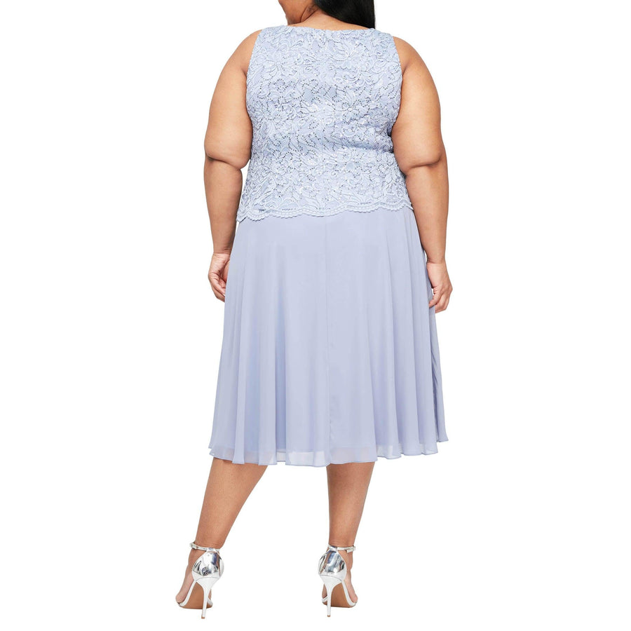 Alex Evenings Short Plus Size Jacket Dress 84122445 - The Dress Outlet