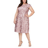 Alex Evenings Short Plus Size Lace Dress 4121570 - The Dress Outlet