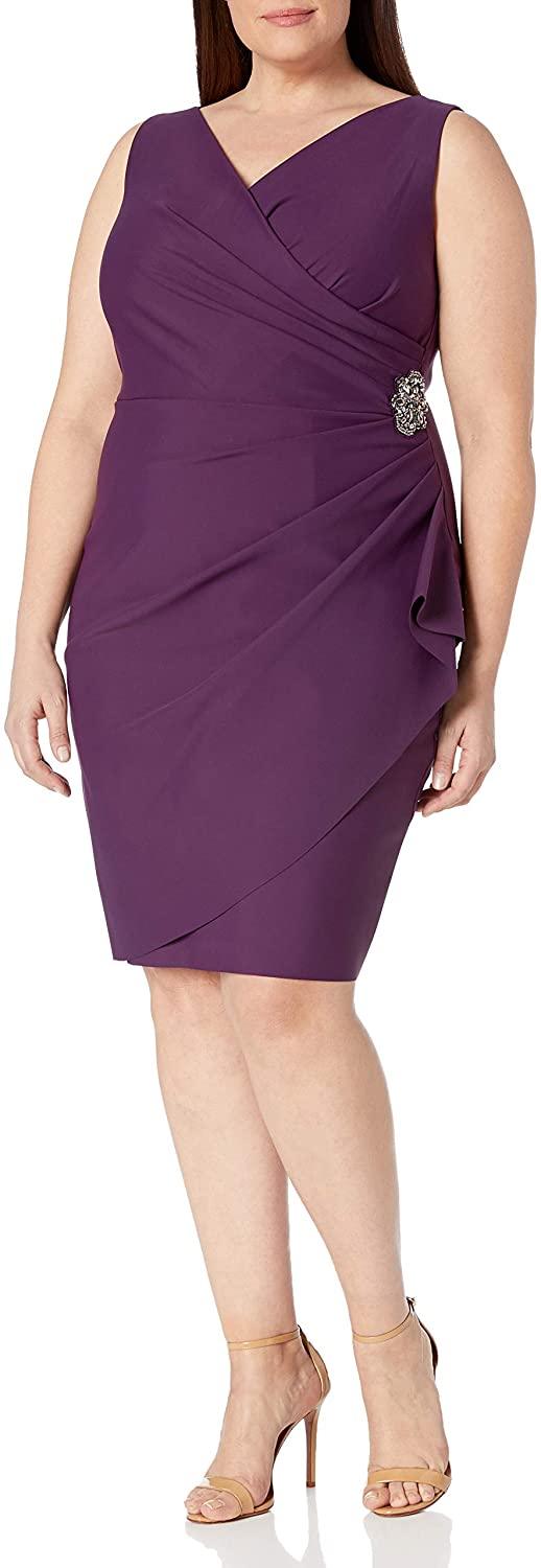 Alex Evenings Short Sleeveless Dress 434005 - The Dress Outlet