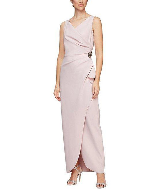 Alex Evenings Sleeveless Long Formal Dress 234200 - The Dress Outlet