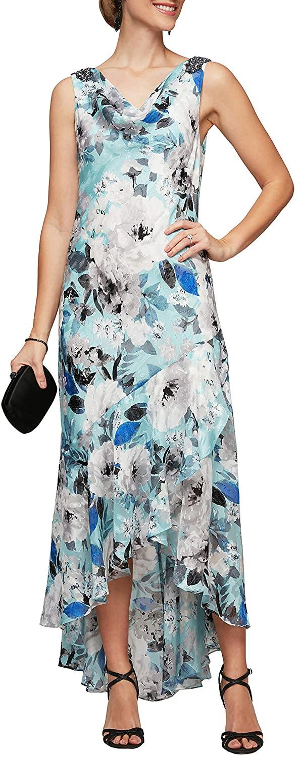 Alex Evenings Sleeveless Printed Formal Dress 8175848 - The Dress Outlet