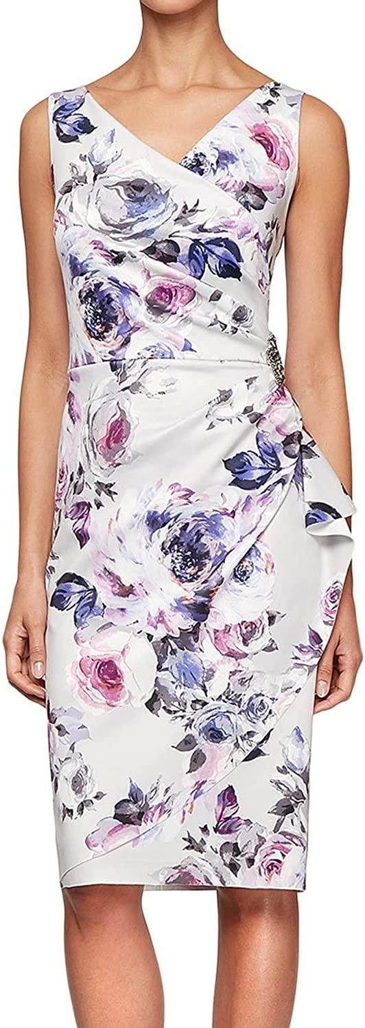 Alex Evenings Sleeveless Short Formal Dress 8260213 - The Dress Outlet