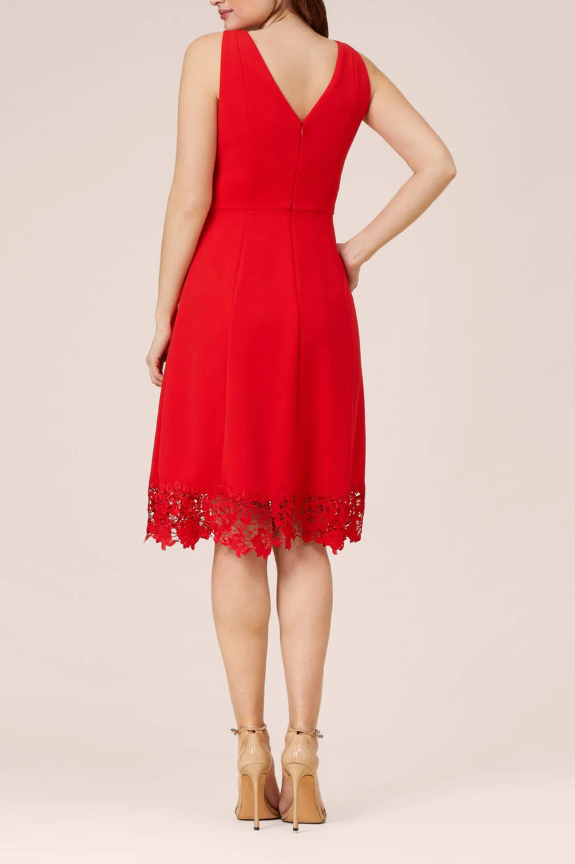 Cocktail Dresses Short Cocktail Lace Midi Length Dress Cherry Bliss