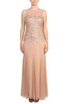 Formal Dresses Beaded Long Formal Sequin Evening Dress Rose Gold