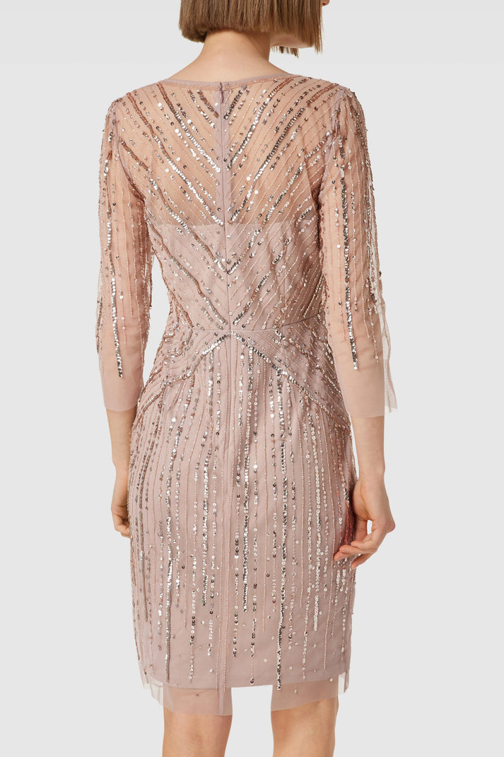 Cocktail Dresses Short Cocktail Sequin Dress Steel Rose