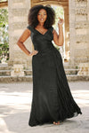 Formal Dresses A Ling Long Ruched Formal Dress Black
