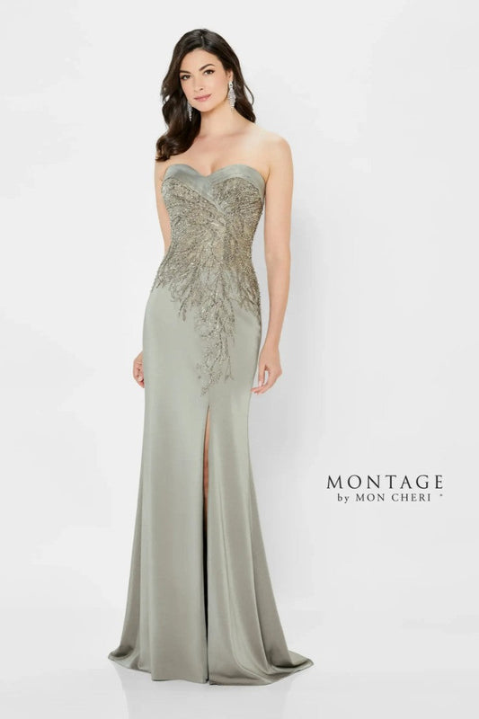 Formal Dresses Long Evening Gown Beaded Formal Dress Taupe