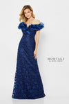Formal Dresses Long Ruffle Formal Evening Dress Blue Willow