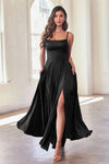 Prom Dresses A Line Long Formal Prom Dress Black