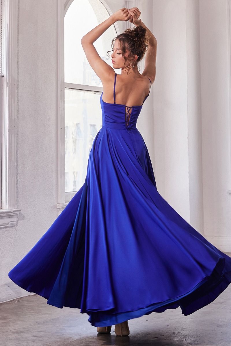 Prom Dresses A Line Long Formal Prom Dress Royal