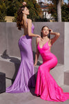 Prom Dresses Fitted Long Evening Gown Lavender