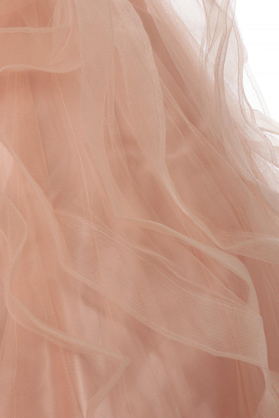 Beaded Layered Organza Gown Flower Girl Dress - The Dress Outlet Cinderella Couture