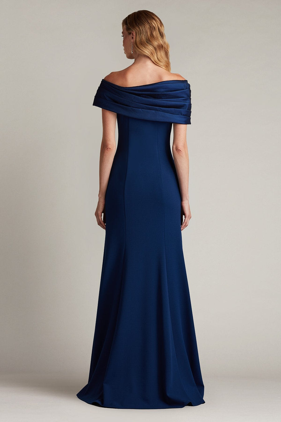 Prom Dresses Fitted Long Slit Formal Prom Dress Navy