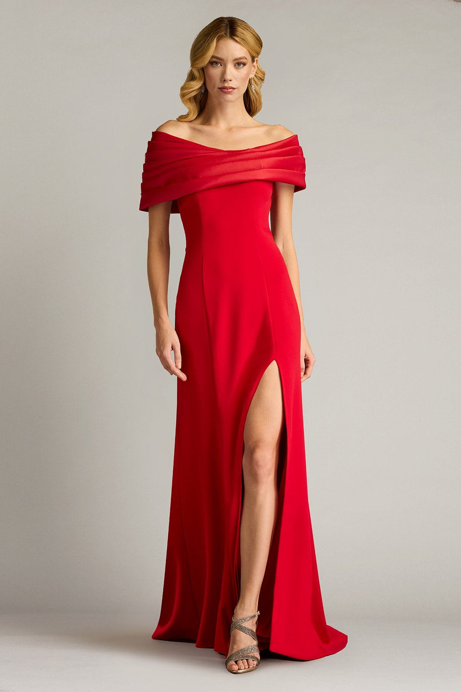 Prom Dresses Fitted Long Slit Formal Prom Dress Pomegranate