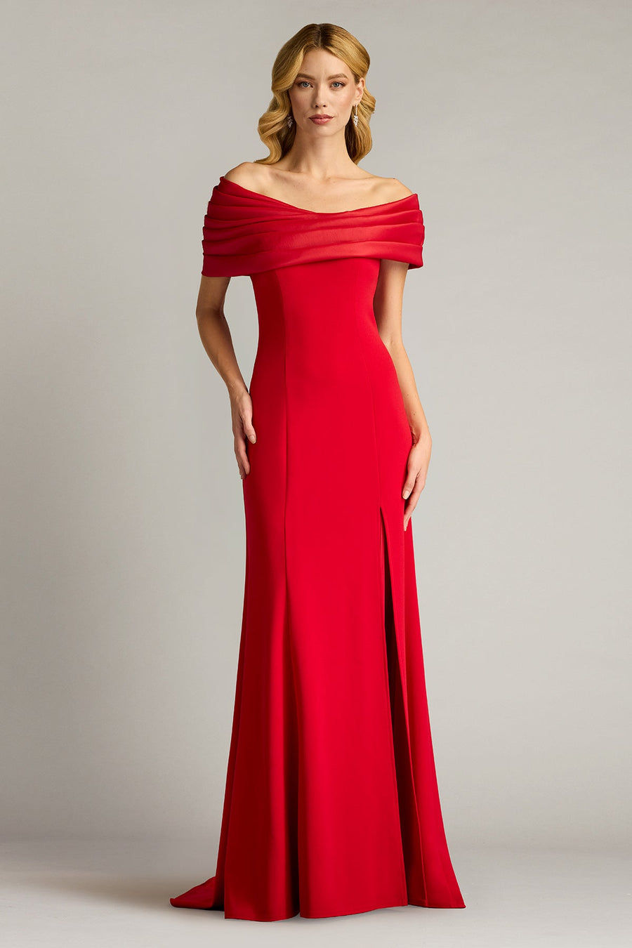 Prom Dresses Fitted Long Slit Formal Prom Dress Pomegranate