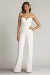 Jumpsuit Long Formal Fitted Prom Jumpsuit Ivory